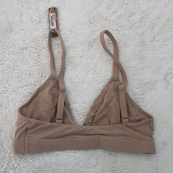 Skims Women's Fits Everybody Triangle Bralette Mica Tan Size XXS BR-TRI-2024 NWT - Picture 6 of 9